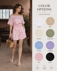 Vestido Peplum Moderno de Chifón Rosa Mini, de un Solo Hombro, con Lazo en la Espalda, Cintura Ajustada, Manga Corta, Casual, de Verano, para Mujer - Product Image 3