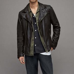 Custom High Quality 100% Real Leather Winter Jacket Windproof Outdoor Men's Leather Jacket - Product Image 2