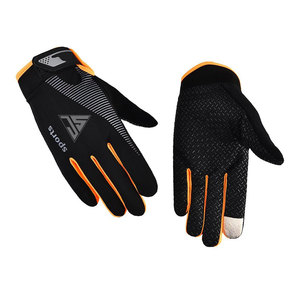 Guantes de invierno con pantalla táctil, guantes cálidos para clima frío, ideales para correr y andar en bicicleta, hechos de tela elástica, con estampado de silicona - Product Image 4