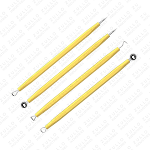 Premium 4 Piece Stainless Steel Acne Extractor Kit Blackhead Remover <b>Tools</b> with PU Leather Case for Facial Care - Product Image 6