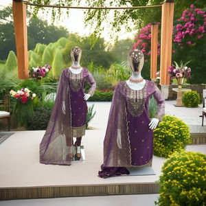 طقم Tennecy الجديد من Twin-Tisyu الصافي الأعلى و dupata للمناسبات الحزبية - Product Image 1