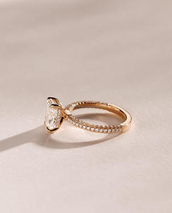 Arin Eternity <b>Band</b> IGI/GIA <b>Emerald</b> Lab Grown Diamond 14k Gold Wedding Engagement <b>Ring</b> Lab Created Jewelry for Women - Product Image 3