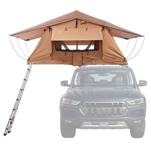 Tenda sul tetto impermeabile a guscio duro per 2-3 persone per Jeep SUV Truck comoda scala inclusa - Product Image 1