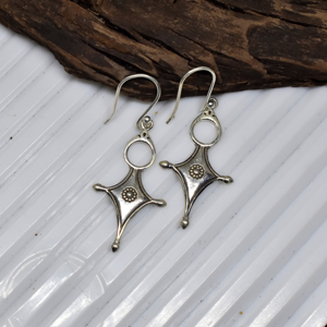 Pendientes Colgantes de Plata de Ley 925 para Mujer, Diseño Tribal de Lujo, Hechos a Mano, Geométricos, Étnicos, Estilo Boho, de Divyansh Gems Jewellers - Product Image 4