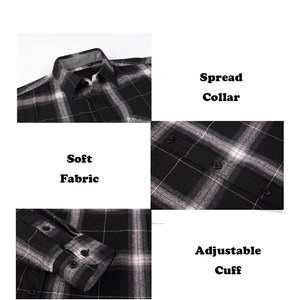 <b>Men</b> Flannel <b>Shirts</b> Plaid Button Down Long Sleeve Casual Outerwear Regular Fit Flannel <b>Shirt</b> Classic Check <b>Shirt</b> Autumn <b>Winter</b> - Product Image 2