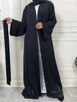 Abaya à manches chauve-souris surdimensionnée – Robe Khaliji confortable style papillon, taille unique