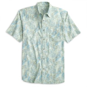 เสื้อเชิ้ตฮาวายฤดูร้อนสำหรับผู้ชาย ผ้าลินินผสมฝ้าย แขนสั้น ลายดอกไม้สไตล์วินเทจสั่งทำได้ - Product Image 4
