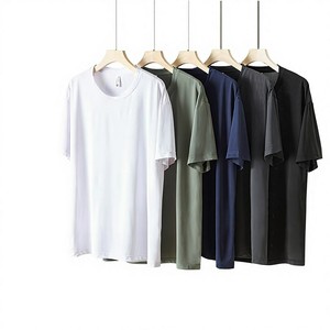 Camiseta Blanca Lisa de Manga Corta con Cuello Redondo, Corte Regular, Tejido de Jersey 100% Algodón para Hombre, Transpirable, Casual, OEM, Venta al Por Mayor - Product Image 2