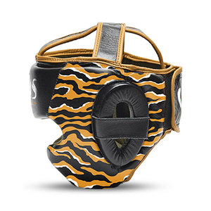 Venomous Tiger Viper Leather <b>Training</b> <b>Head</b> Guard Breathable Reinforced Padding Clear Full Face Protection for Boxing Safety - Product Image 3