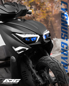 ไฟหน้าโปรเจคเตอร์คุณภาพสูง ทนทาน สว่างสดใส รุ่น Cygnus Gryphus LED RGB สำหรับมอเตอร์ไซค์ อัพเกรดแสงสว่าง ผลิตในไต้หวัน AJ Light - Product Image 5