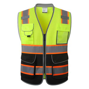 Uniformes de Trabajo Reflectantes Profesionales, Chaleco de Seguridad Transpirable, Chaleco de Seguridad Industrial, Fabricante Premium, Producción en Masa - Product Image 5