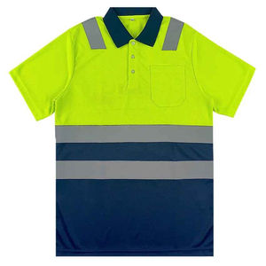 Camiseta Polo de Trabajo de Alta Visibilidad Reflectante para Hombre, Camiseta Polo de Secado Rápido, Camiseta de Trabajo de Diferentes Colores para Hombre - Product Image 1