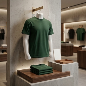 เสื้อยืดแฟชั่นผู้ชายแบบพื้นฐาน ระบายอากาศได้ดี สวมใส่สบาย คอกลม แขนสั้น ใส่ได้ทุกวัน - Product Image 5