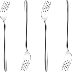 Ensemble de fourchettes en acier inoxydable de qualité supérieure, pour gâteaux et desserts, lavables au lave-vaisselle, au meilleur prix - Product Image 3