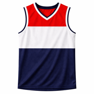 Maillot de basketball OEM grande taille, séchage rapide, respirant, 100 % polyester, sublimation personnalisée du nom et du numéro du joueur, protection UV - Product Image 4