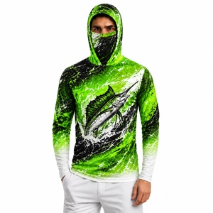 Hoodie de pêche unisexe à manches longues UPF 50, imperméable, coupe-vent, séchage rapide, évacuation de l'humidité, respirant, logo personnalisé, vente en gros pour pêcheurs - Product Image 1