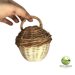 Sonajero para Bebé, Juguete de Ratán Hecho a Mano, Natural y Seguro, Regalo para Bebés en Etapa de Desarrollo Temprano - Product Image 3