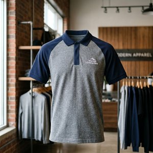 เสื้อเชิ้ตแขนสั้นผู้ชายรุ่นใหม่ ไซส์ใหญ่ รับสกรีนโลโก้ ผ้าโพลีเอสเตอร์/คอตตอนถัก ดีไซน์โดดเด่น แห้งเร็ว - Product Image 2