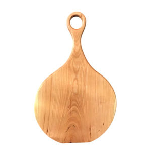 Planche à découper ronde en bois d'acacia de qualité supérieure, idéale pour la cuisine, la pizza et le fromage, avec poignée – Offre spéciale - Product Image 3