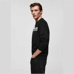 เสื้อสเวตเชิ้ตผู้ชายพรีเมียมแบบมีแผ่นผ้าต่อ 100% ผ้าฝ้าย ทรงเข้ารูป สวมใส่สบาย ลวดลายเรียบๆ ไซส์ใหญ่ ขายดี - Product Image 2