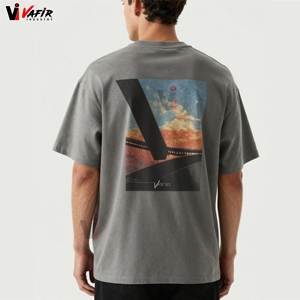 เสื้อยืดแขนสั้นผู้ชาย Vafir ผ้าฝ้ายออร์แกนิค 100% พิมพ์ลายสกรีน ทรงปกติ ระบายอากาศได้ดี เป็นมิตรกับสิ่งแวดล้อม แห้งเร็ว ไม่หดตัว - Product Image 2