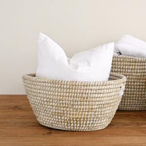 Round Raffia Grass Laundry <b>Basket</b> Hampers Large Seagrass Storage <b>Baskets</b> Home & Kitchen Storage - Product Image 5