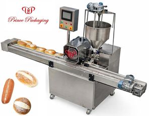 Machine à injecter la crème pâtissière, machine à garnir le pain de crème, confiture, chocolat pour remplir les beignets, les sandwichs et les pains longs - Product Image 3