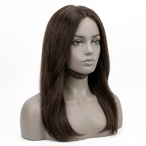Extensiones de Cabello Humano Liso Marrón Largo, Cabello Remy con Base de Seda Transparente HD, Textura de Ondas Naturales, Cabello Personalizable - Product Image 4