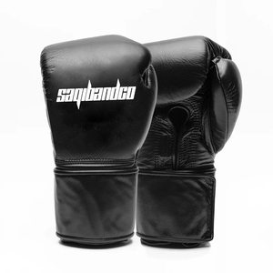 Gants d'entraînement unisexes en cuir de vachette imperméable avec sangle extra large personnalisable, 8oz, 10oz, 12oz, 16oz, fermeture auto-agrippante - Product Image 1