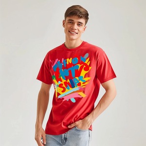 Camiseta Personalizada de Cuello Redondo y Manga Corta para Hombre, 60% Bambú, 40% Algodón, 100% Serigrafía, Estilo Casual, Tejido de Punto - Product Image 6