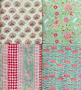 Tela de Algodón con Estampado Floral Hecho a Mano, Estilo Jaipuri, Textil de Verano para Vestidos, Servilletas y Prendas, Proveedor Mayorista - Product Image 5