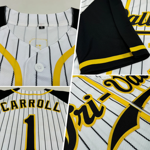 Ensemble de maillots de baseball personnalisés pour hommes, 100 % polyester, tissu respirant haute performance, impression par sublimation, coupe courte - Product Image 6