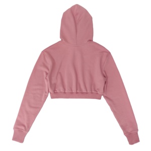 Custom Puff Printing Embroidered Logo Crop Corto Top Silk Lined Women Velur <b>Hoodie</b> Satin Hooded Hoodies 2025 - Product Image 2