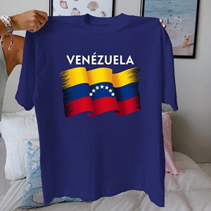 Drapeau VENEZUELA Tshirt femme pur coton coupe confort - Product Image 4