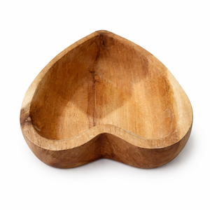 ชามไม้ทรงหัวใจวินเทจ ODM ทำจากไม้กระถินณรงค์อเนกประสงค์ สำหรับเทเทียนหรือทำแป้ง ผลิตด้วยมือในเวียดนาม ปรับขนาดได้ตามต้องการ - Product Image 1