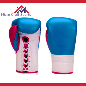Guantes de Boxeo Profesionales de MMA, de Cuero, con Logotipo Personalizado y Cierre de Cordones, Antideslizantes, Equipo de Entrenamiento de Boxeo de Sialkot, Pakistán - Product Image 5