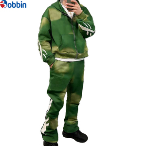 Conjunto Deportivo de Última Tendencia, Diseño Desgastado, con Bordado Personalizado y Apliques, Efecto Deslavado al Sol, Corte Acampanado - Product Image 5