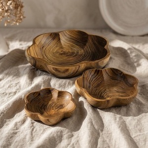 Tazones de Bambú Resistentes para el Hogar, Ecológicos, con Cuchara para Servir Ensaladas - Product Image 4
