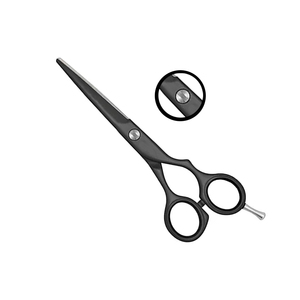 Ciseaux de barbier professionnels à revêtement en poudre noire, lames ultra-affûtées en acier inoxydable pour salon de coiffure - Offre spéciale - Product Image 2