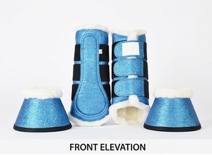 Botas Premium de Cuero y Goma con Brillo para Caballos, Antirotación, Personalizables, para Protección de Cascos y Pezuñas en Exteriores - Product Image 4