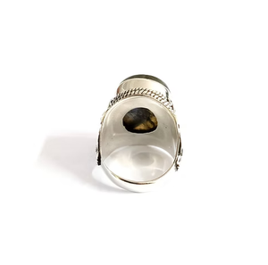 Handcrafted <b>Labradorite</b> Gemstone <b>Ring</b> 925 Sterling Silver Designer Oval Stone Jewelry Wholesale Jewelry - Product Image 4