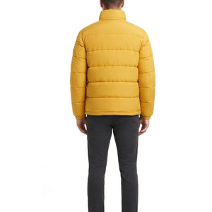 Blouson d'hiver matelassé pour homme, vêtement d'extérieur confortable avec rembourrage léger et chaud, fermeture éclair intégrale, col montant et style moderne pour le quotidien - Product Image 2