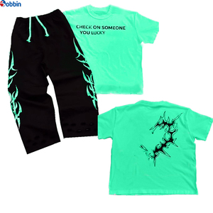 Ensemble de survêtements de haute qualité pour hommes, tenue de sport à manches courtes, ensemble d'été unisexe, confortable pour le jogging, 2 pièces pour couple. - Product Image 5