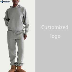 ชุดวอร์มผ้าฝ้ายแบบมีฮู้ด กันลม แห้งเร็ว ระบายอากาศได้ดี เป็นมิตรกับสิ่งแวดล้อม สำหรับผู้ใหญ่ทุกเพศ สไตล์สตรีทแวร์สำหรับฤดูใบไม้ผลิ - Product Image 2