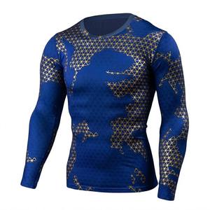Custom Logo High Neck <b>Compression</b> <b>Shirt</b> Men Quick Dry Breathable 4-Way Stretch Anti-Odor Rash guard OEM Manufacturer - Product Image 6