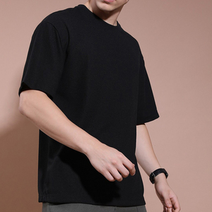 เสื้อยืดผู้ชายคอกลมแบบสวมใส่สบายสำหรับออกกำลังกายและเล่นกีฬา รุ่นใหม่ล่าสุดประจำฤดูร้อนปี 2026 คุณภาพสูง ผ้าวาฟเฟิล  รับสกรีนโลโก้ได้ - Product Image 1