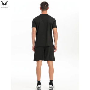 Lightweight Short-Sleeve Top And Quick-Dry Shorts Breathable Product Gym Running Outfit Set Compression T-Shirt And Shorts Set - Product Image 2