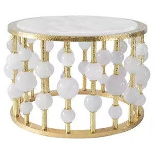 Nouvelle table basse en verre noir et alliage d'or liquide abstrait pour la décoration intérieure de suite exécutive - Product Image 2