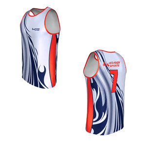 Maillot de basket-ball personnalisé de qualité supérieure, imprimé sur mesure, multicolores, avec nom et numéro personnalisés - Product Image 3