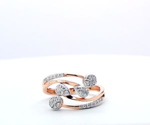 Bague en diamant rond de 1,5 carat cultivé en laboratoire, certifiée IGI, or rose 14 carats, style ethnique, pour fiançailles et mariage, bijoux fins, vente en gros - Product Image 3